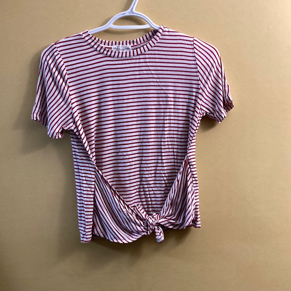 Ten sixty Sherman girls red and white t shirt